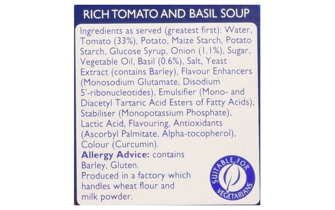 Batchelors Cup a Soup Tomato & Basil   Box  93 grams